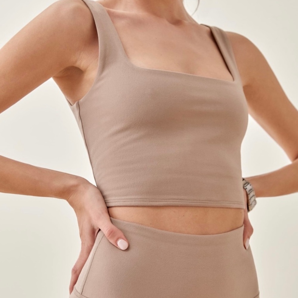 Reformation - Ivy Ecostretch Cropped Tank - Clay - Size S - Sold Out